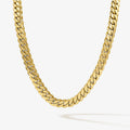 14mm solid gold Cuban link chain at Mayra Jewelry