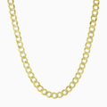 10K gold curb link chain clasp detail at Mayra Jewelry