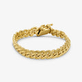 11mm solid gold Cuban link bracelet at Mayra Jewelry