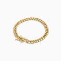 6mm solid machine-made gold Cuban link bracelet at Mayra Jewelry