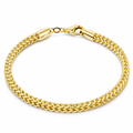 10K yellow gold Franco bracelet at Mayra Jewelry