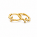 Mini Elegant Earrings with Stones 10k
