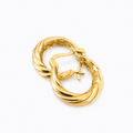 Golden Braided Earrings 10K