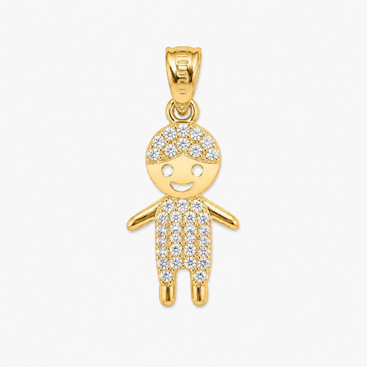 Child’s Charm with Zirconia in 10K Yellow Gold