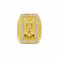Man’s ring with San Lazarus 10k