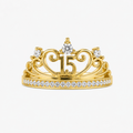 Quinceanera ring with 10k zirconias