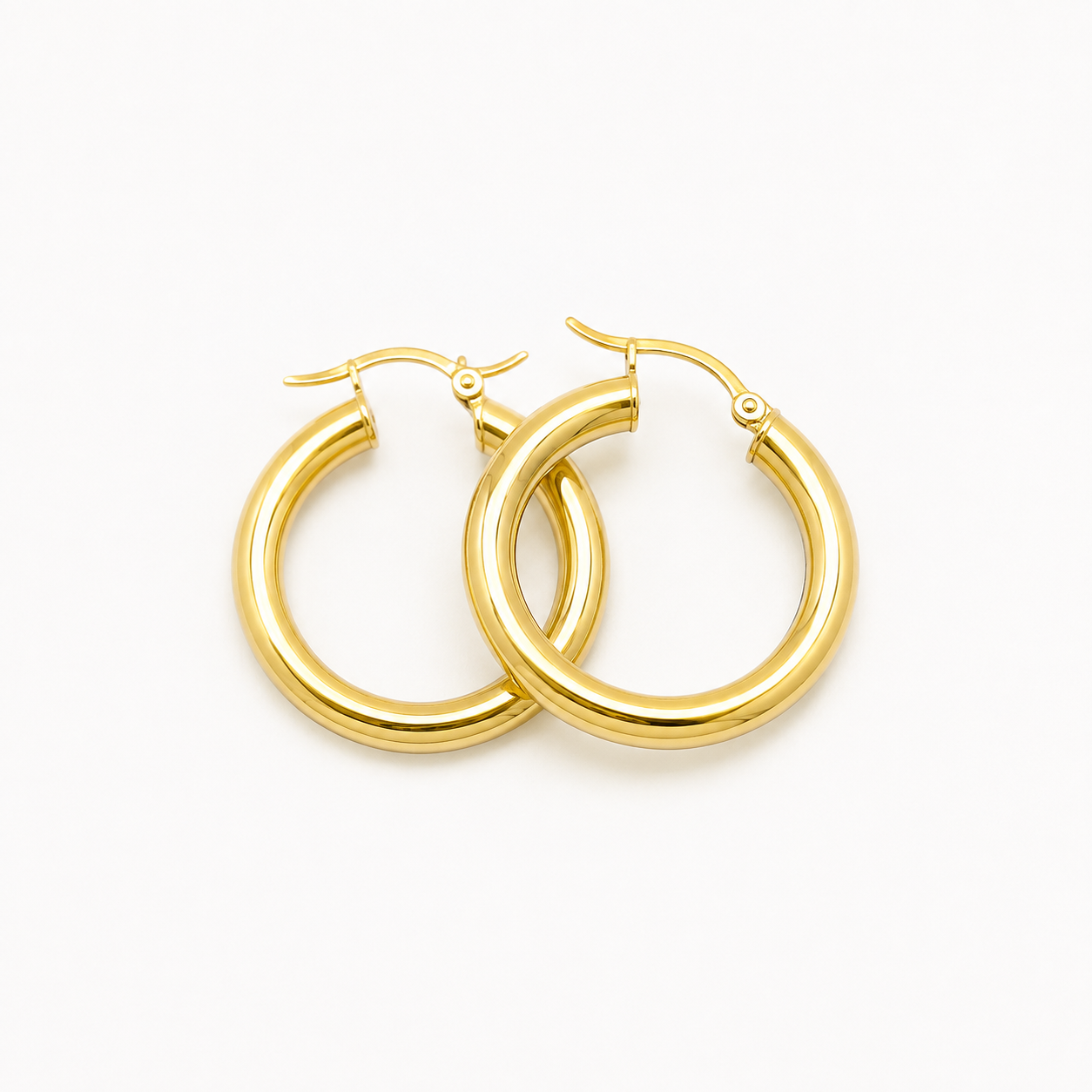 Classic tubular rings 10k