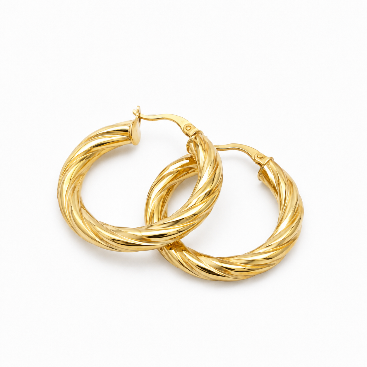 10k twisted earrings