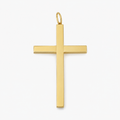 Semi-solid cross charm classic design 10k
