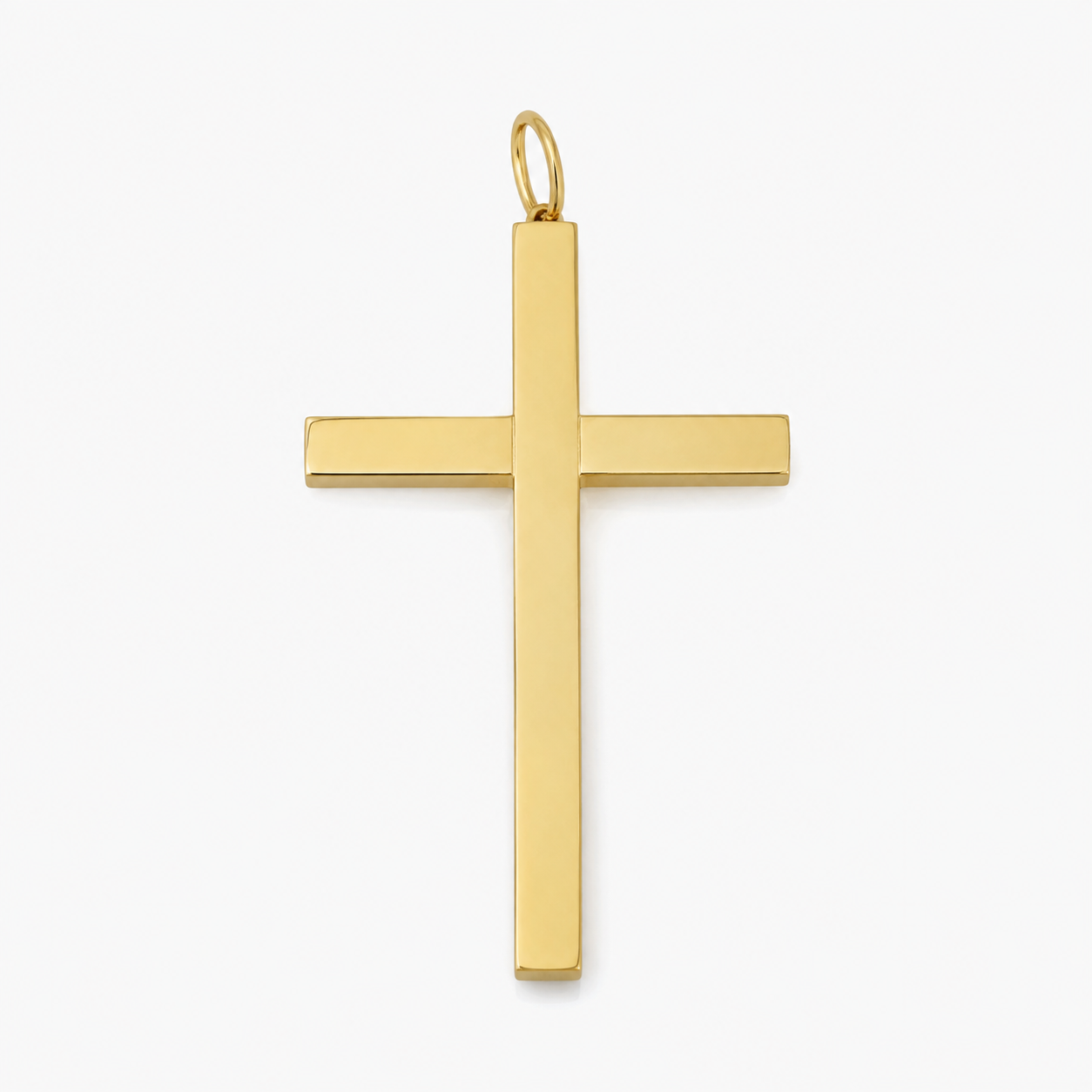 Semi-solid cross charm classic design 10k