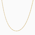 10K yellow gold 2.6mm mini Figaro chain at Mayra Jewelry