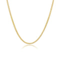 4mm solid machine-made gold Cuban link chain at Mayra Jewelry