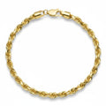 10K yellow gold rope bracelet at Mayra Jewelry